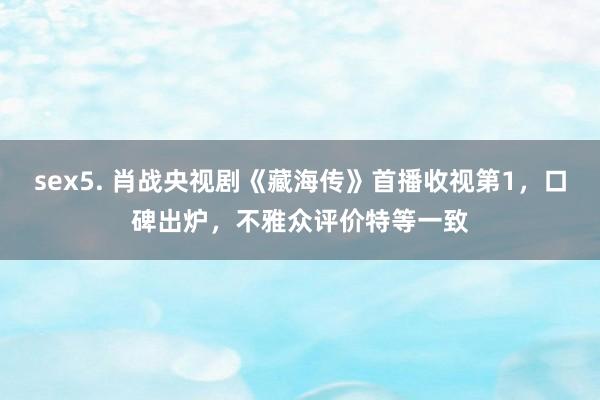 sex5. 肖战央视剧《藏海传》首播收视第1，口碑出炉，不雅众评价特等一致