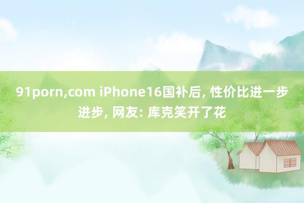 91porn，com iPhone16国补后， 性价比进一步进步， 网友: 库克笑开了花