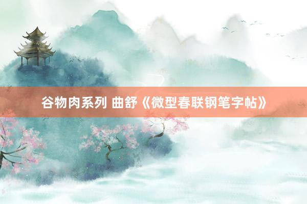 谷物肉系列 曲舒《微型春联钢笔字帖》