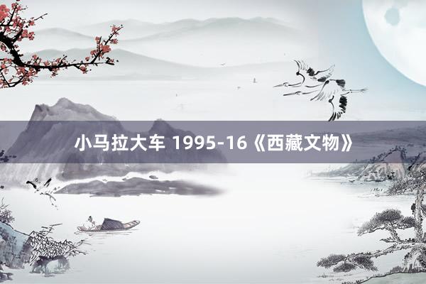 小马拉大车 1995-16《西藏文物》